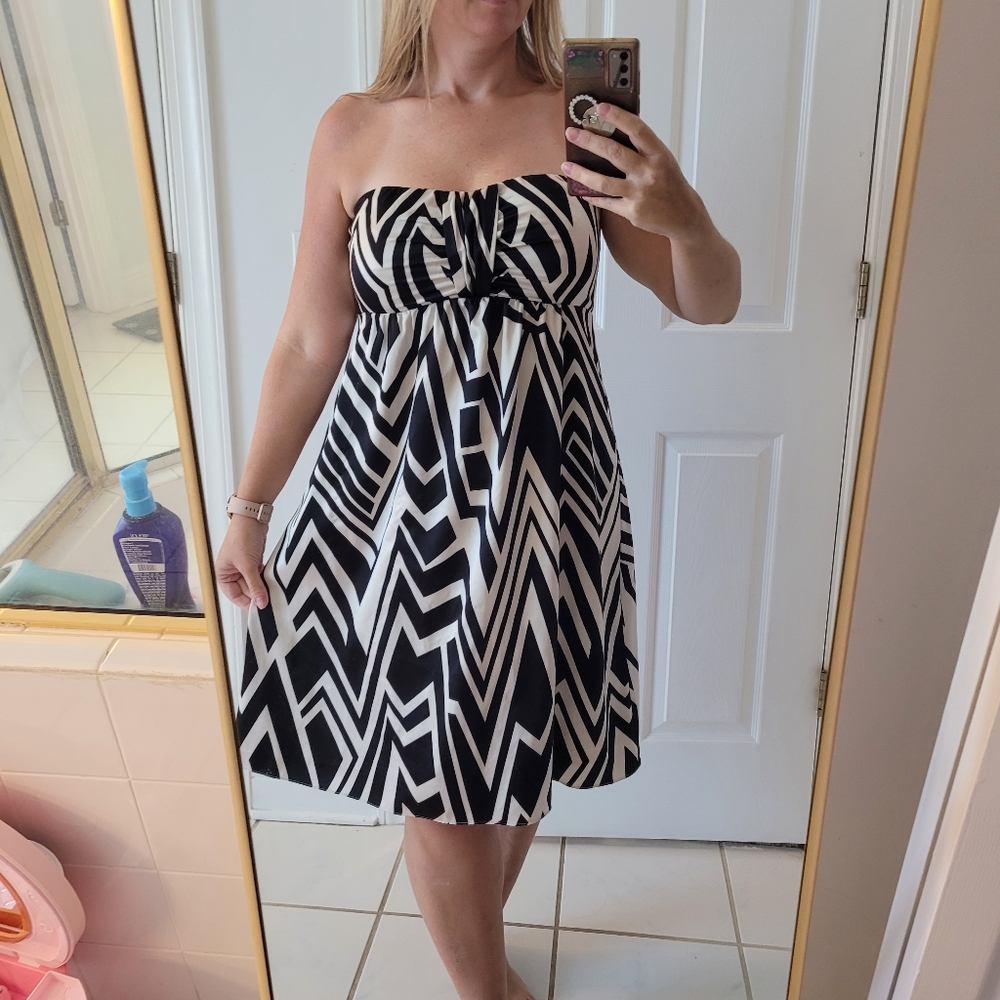 The limited silk strapless dress size 12